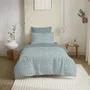Linge de lit - Pack Complet Housse de couette Imprimé 140 x 200 cm - Drap housse 90 x 190 cm - 100% Coton 57 Fils - COTON PUR