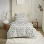 Linge de lit - Pack Complet Housse de couette Imprimé 140 x 200 cm - Drap housse 90 x 190 cm - 100% Coton 57 Fils - COTON PUR