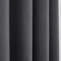 Curtains and window coverings - Pair of “Linen Effect” Eyelet Curtains 140 x 260 cm Moonlight deco Granite - COTON PUR