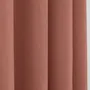 Rideaux et voilages - Paire de Rideaux À Œillets "Effet Lin" 140 x 260 cm Moonlight deco Rose Boisé - COTON PUR