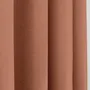 Curtains and window coverings - Pair of "Linen Effect" Eyelet Curtains 140 x 260 cm Moonlight deco Terracotta - COTON PUR