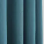 Curtains and window coverings - Pair of Eyelet Curtains "Linen Effect" 140 x 260 cm Moonlight deco Peacock - COTON PUR