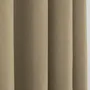Curtains and window coverings - Pair of “Linen Effect” Eyelet Curtains 140 x 260 cm Moonlight deco Taupe - COTON PUR