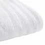 Serviettes de bain - Drap de Douche "Spa" 100% Coton 70 x 140 cm Neige - COTON PUR