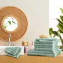 Other bath linens - 10-Piece "Spa" Sponge Pack 100% Cotton Mint - COTON PUR