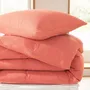 Linge de lit - Parure de Couette Gaze de Coton 240 x 220 cm + 2 Taies d'oreiller 65 x 65 cm Blush - COTON PUR