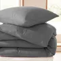 Bed linens - Cotton Gauze Duvet Set 260 x 240 cm + 2 Pillowcases 65 x 65 cm Slate - COTON PUR