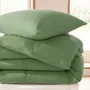 Bed linens - Complete 4 Piece Duvet Cover Pack Cotton Gauze 240 x 220 cm Dh 140 Olive - COTON PUR