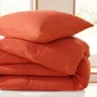 Bed linens - Complete 4 Piece Duvet Cover Pack Cotton Gauze 260 x 240 cm Dh 180 Terracotta - COTON PUR
