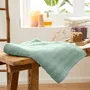 Serviettes de bain - Drap de Douche "Spa" 100% Coton 70 x 140 cm Menthe - COTON PUR