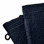 Other bath linens - Set of 2 "Spa" Wash Gloves 100% Cotton 15 x 21 cm Midnight Blue - COTON PUR