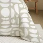 Linge de lit - Pack Complet Housse de couette Imprimé 220 x 240 cm - Drap housse 140 x 190 cm - 100% Coton 57 Fils - COTON PUR