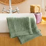 Other bath linens - Set of 2 "Spa" Wash Gloves 100% Cotton 15 x 21 cm Rosemary - COTON PUR