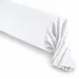 Linge de lit - Taie de Traversin 100% Coton 45 x 185 cm Neige - COTON PUR