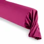 Bed linens - 100% Cotton Bolster Case 45 x 185 cm Magenta - COTON PUR