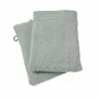Other bath linens - Set of 2 "Spa" Wash Gloves 100% Cotton 15 x 21 cm Celadon - COTON PUR