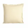 Bed linens - Percale Pillowcase 65 x 65 cm Pure Combed Long Staple Cotton 80 Thread Count/cm² Ivory - COTON PUR