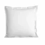 Linge de lit - Taie d'oreiller Percale 65 x 65 cm Pur Coton Peigné Longues Fibres 80 Fils/cm² Neige - COTON PUR