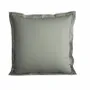 Bed linens - Percale Pillowcase 65 x 65 cm Pure Combed Long Staple Cotton 80 Thread Count/cm² Slate - COTON PUR
