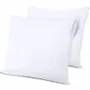 Bed linens - Pack of 2 Waterproof Anti-Dust Mite Sponge Pillow Protectors 63 x 63 cm - COTON PUR
