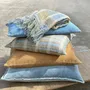 Throw blankets - Throw Sienna Blue - ML FABRICS