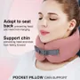 Travel accessories - EASYNAP Pocket Pillow Chin Support Small Candlelight Peach - EASYNAP