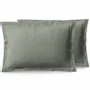 Bed linens - Percale Pillowcase 50 x 70 cm Pure Combed Cotton Long Staples 80 Thread Count/cm² Slate - COTON PUR