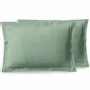 Bed linens - Percale Pillowcase 50 x 70 cm Pure Combed Cotton Long Staples 80 Thread Count/cm² Celadon - COTON PUR