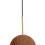 Hanging lights - TERRA cork suspension with black or white structure - LUXCAMBRA