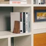 Gifts - TILISMA Bookends, Walnut Wood with Metal Base - TILISMA