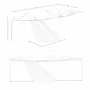 Dining Tables - Oval dining table with porcelain marble and bronze-coloured steel barr - ANGEL CERDÁ