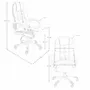 Chaises - Fauteuil de bureau pivotante en simili-cuir gris - ANGEL CERDÁ