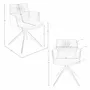 Chaises - Chaise pivotante en simili-cuir marron cognac - ANGEL CERDÁ
