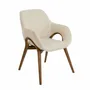 Chaises - Chaise en tissu beige - ANGEL CERDÁ