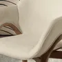 Chaises - Chaise en tissu beige - ANGEL CERDÁ