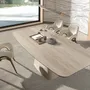 Chaises - Chaise en tissu beige - ANGEL CERDÁ