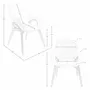 Chaises - Chaise en tissu beige - ANGEL CERDÁ