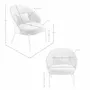 Armchairs - Armchair in grey and walnut fabric - ANGEL CERDÁ