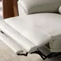 Sofas - Left chaise longue relax sofa grey leather - ANGEL CERDÁ
