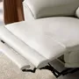 Sofas - Right chaise longue relax sofa grey leather - ANGEL CERDÁ