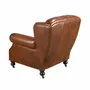 Armchairs - Cognac brown leather Chester armchair - ANGEL CERDÁ