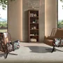 Fauteuils - Fauteuil pivotant en cuir et tissu marron imprimé - ANGEL CERDÁ
