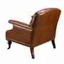 Fauteuils - Fauteuil Chester en cuir marron cognac - ANGEL CERDÁ