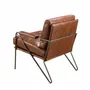 Fauteuils - Fauteuil en cuir marron cognac - ANGEL CERDÁ