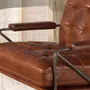 Fauteuils - Fauteuil en cuir marron cognac - ANGEL CERDÁ
