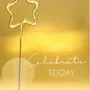 Gifts - WDC - Let's Celebrate Today - Golden Time - Mini Wondercard - WONDERCANDLE