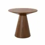 Coffee tables - Walnut round corner table - ANGEL CERDÁ