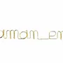 Other wall decoration - Gilded Brass Wire Wall Decoration\" Gold Mom\” - to pin - BIJOUX DE MUR