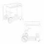 Chariots pour restaurants - Chariot de minibar en acier et noyer - ANGEL CERDÁ