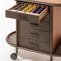 Restaurant trolleys - ARCADE WOOD COFFEE AND TEA CART OVAL - GIOBAGNARA
